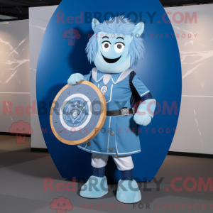 Blue Celtic Shield maskot...