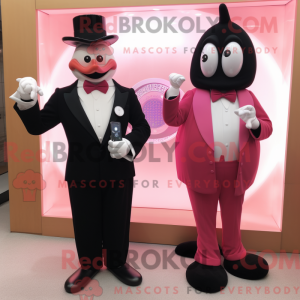 Pink Plum maskot kostume...