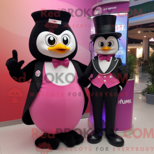 Pink Plum mascot costume...