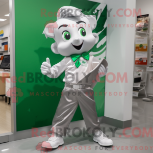 Silver Irish Flag mascot...