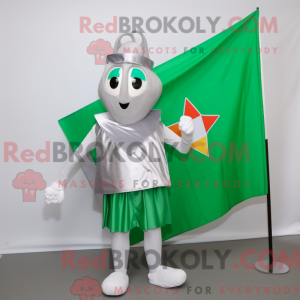 Silver Irish Flag mascot...