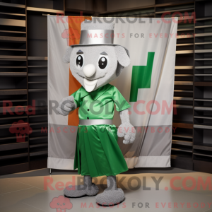 Silver Irish Flag mascot...