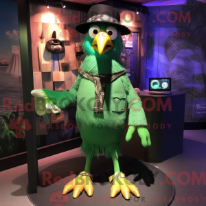 Green Crow mascotte kostuum...