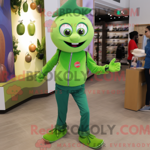 Olive Juggle maskot kostume...