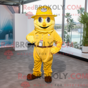 Yellow Ice maskot drakt...