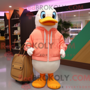 Peach Geese mascot costume...