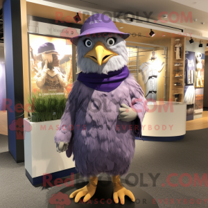 Lavender Hawk mascot...