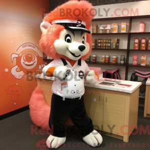 Postava maskota Peach Skunk...