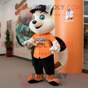 Peach Skunk maskot kostume...