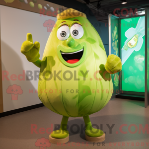Postava maskota Lime Green...