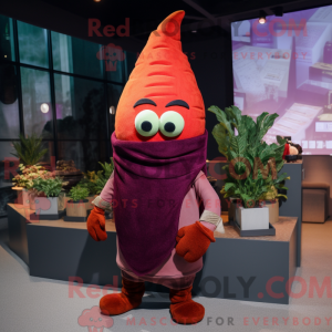 Maroon Carrot mascot...