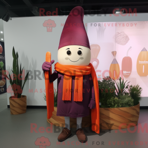 Maroon Carrot mascot...