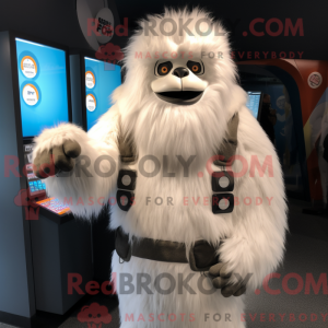 White Sasquatch mascot...