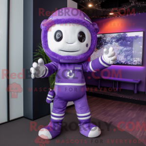 Purple Astronaut mascot...