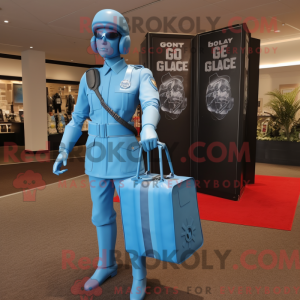Sky Blue Gi Joe mascot...