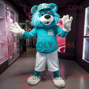 Postava maskota Teal Lion...