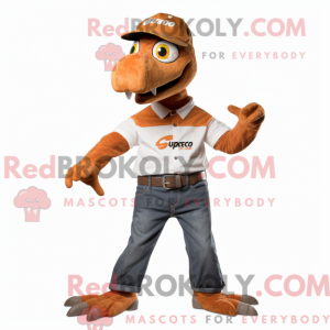 Rust Utahraptor mascot...