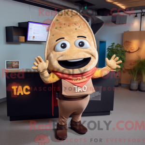 Tan Tacos mascot costume...