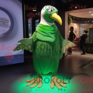 Grøn Albatross maskot...