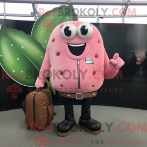 Pink Cucumber mascot...