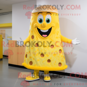 Yellow Pizza Slice mascot...