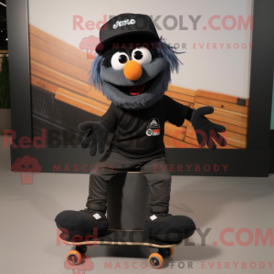 Black Skateboard mascot...