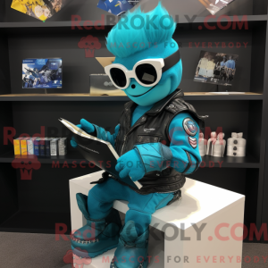 Costume mascotte de Cyan...