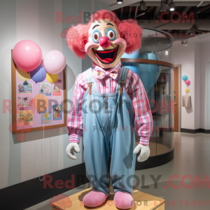 Pink Clown mascot costume...