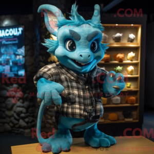 Cyan Gargoyle maskot...