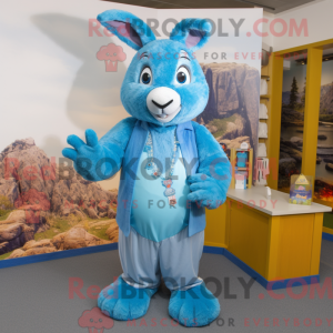 Sky Blue Wild Rabbit...