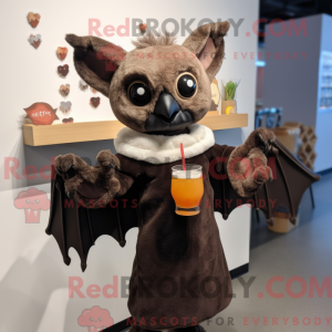 Brown Bat mascot costume...