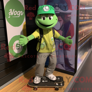 Green Skateboard mascot...