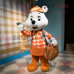 Orange Ermine mascot...