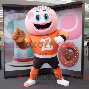 Peach Donut mascot costume...
