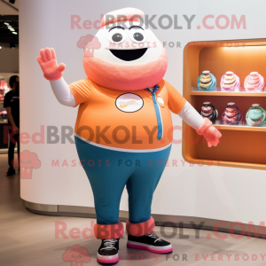 Peach Donut mascot costume...