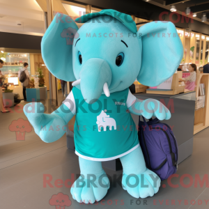 Cyan Elephant mascot...