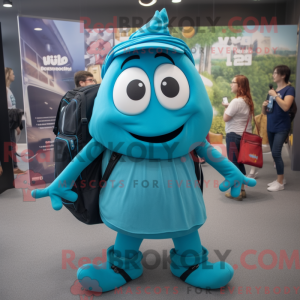 Turquoise Moussaka mascot...
