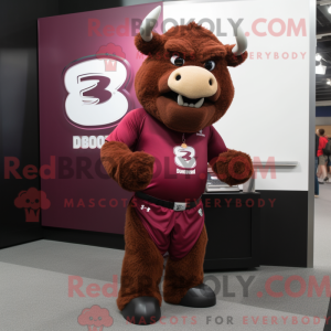 Maskotka Maroon Bison w...