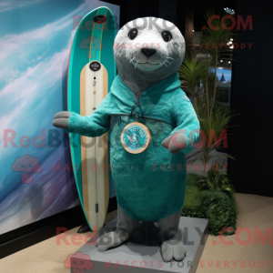 Postava maskota Teal Seal...