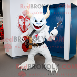 White Devil maskot kostume...