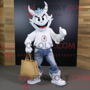 White Devil mascot costume...