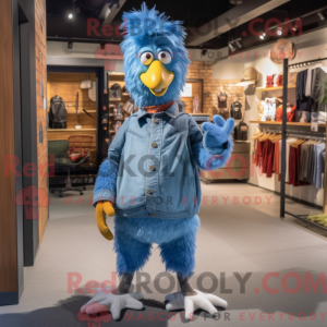 Blue Chicken mascot costume...