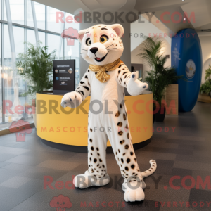 Cream Cheetah maskot...
