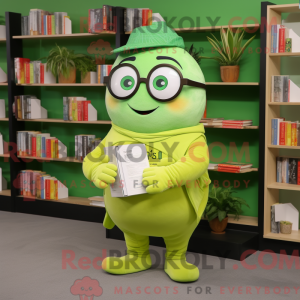 Lime Green Mango mascot...