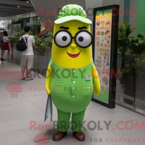 Lime Green Mango mascot...