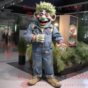 Oliven Klovn maskot kostume...