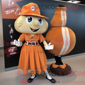 Rust Baseball Ball maskot...