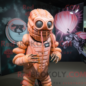 Peach Trilobite mascot...