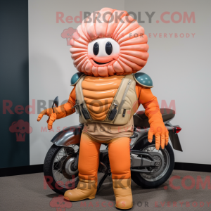 Peach Trilobite mascot...