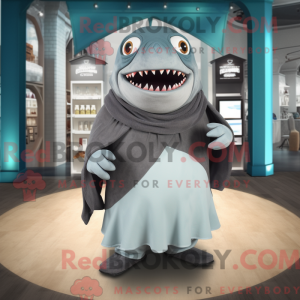 Gray Megalodon mascot...